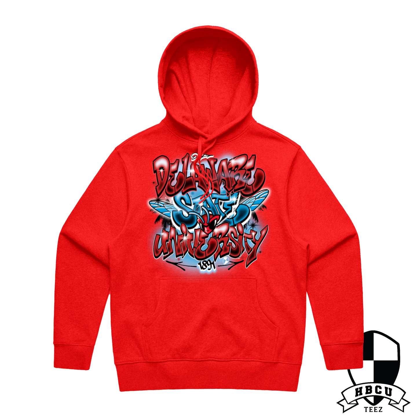 Del State Retro Airbrush Hoodie