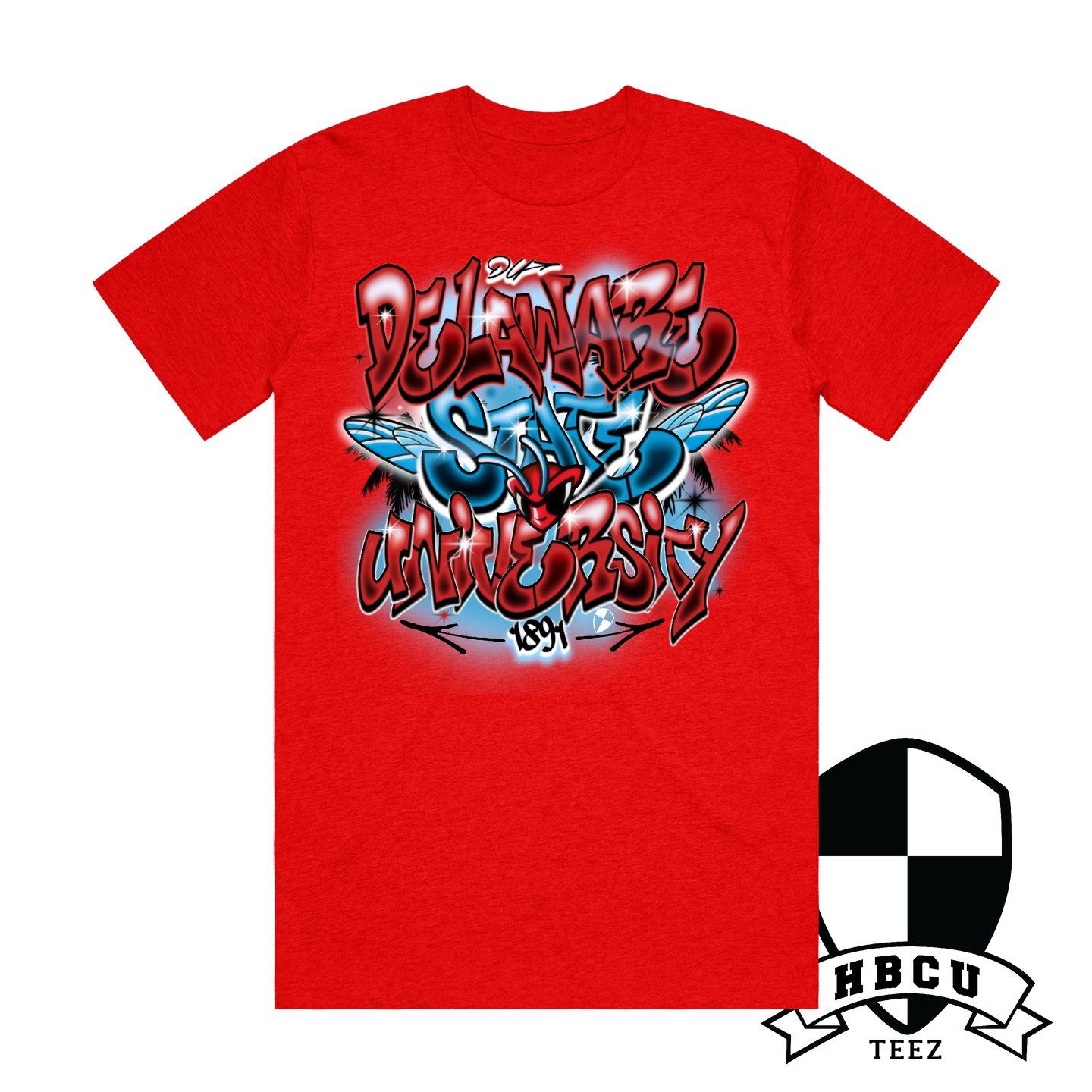 Del State Retro Airbrush T-Shirt